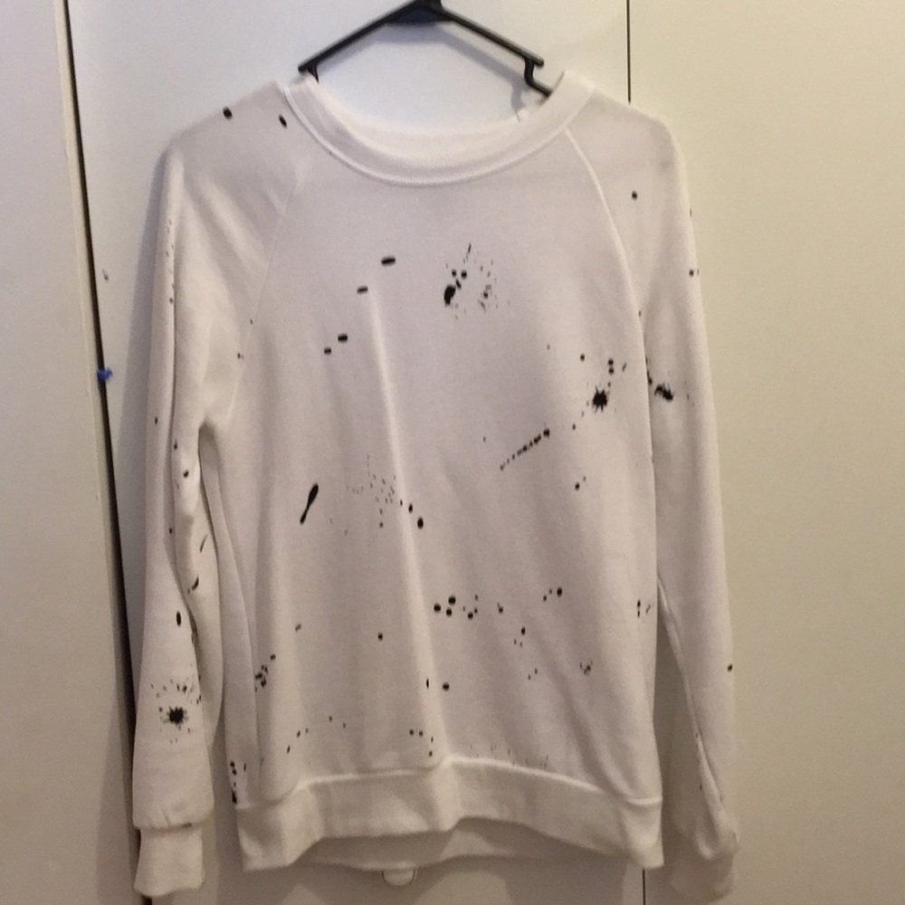 Paint splatter design crewneck